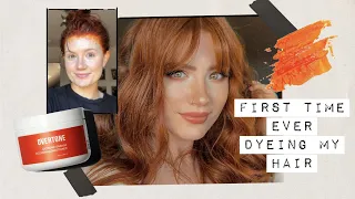 OVERTONE REVIEW + DYEING MY RED HAIR FOR THE FIRST TIME EVER | Lydia Murphy