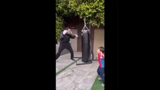 JULIO CÉSAR CHÁVEZ JR CON UN COMBO DE 10 GOLPES PARA PELEAR EN TYSON vs JAKE PAUL