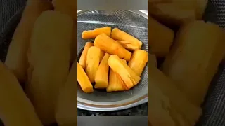 COMO FAZER MANDIOCA FRITA CROCANTE E SEQUINHA