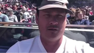 Tom DeLonge hears Blink-182 at Baseball Game