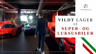 Vildt lager af super- og luksusbiler! Vi går en tur på 2. sal ved Formula i Lyngby