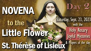 Day 2 🌺 NOVENA to St. Thérèse of Lisieux 🌺Little Flower🌺Saturday Rosary, Joyful Mysteries & Prayers