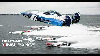 St. Pete Powerboat Grand Prix | Super Stock | Race | XINSURANCE Helicopter