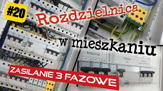 Rozdzielnica #20: Jak podłączyć rozdzielnicę w mieszkaniu przy zasilaniu 3 fazowym?