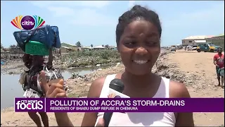 Chemuna drains are choked with refuse; the lagoon has lost its former glory