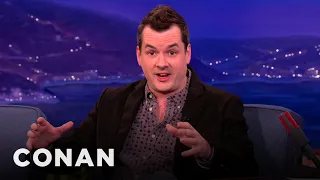 Jim Jefferies' Dodger Game Run-In With Conan & Jack White | CONAN on TBS