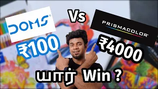 🎨 DOMS vs Prisma Color Pencils (100rs vs 4000rs) "💥🎨 Spider-Man Drawing Challenge 🖍️