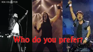 IRON MAIDEN - WRATHCHILD LIVE COMPARISON (PAUL, BLAZE AND BRUCE) SHORT VERSION