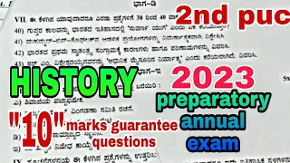 2nd PUC HISTORY 10 marks important guarantee questions for PREPARATORY and ANNUAL EXAM