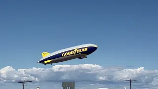 Goodyear's Wingfoot 3 Blimp Departs From Goodyear Airport!