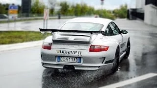 Drifting the Roundabout - Porsche 997 GT3RS