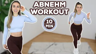 10 Min. HIIT Fatburner Workout mit/ohne Springen! | Zuhause abnehmen, ohne Geräte!