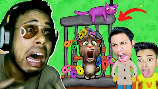 Talking Tom Cat Is LOCKED IN A CAGE! in 12 Locks | Subroto Gaming | The Bangla Gamer | Sokher Gamer