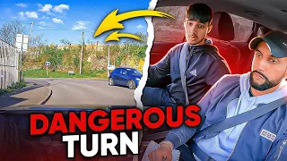 DANGEROUS TURN - Everyone fails their driving test here