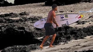 Italo Ferreira Training For The WSL Hurley Pro - Day Before Contest Window