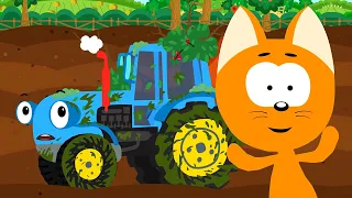 Котенок и автомойка 🚜😺 – Грязнуля Гоша – Сборник | Мультик для детей про машинки