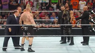 Brock Lesnar vs Seth Rollins - Brock Lesnar Destroyed Cameraman - WWE RAW