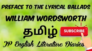 Preface to the Lyrical Ballads by William Wordsworth Summary in Tamil