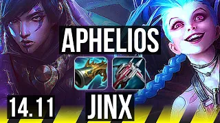 APHELIOS & Thresh vs JINX & Nautilus (ADC) | Rank 7 Aphelios, 16/2/2 | NA Challenger | 14.11