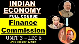 UNIT 3 LEC 6 || FINANCE COMMISSION || INDIAN ECONOMY || UPSC-CSE, UPPSC & OTHERS |