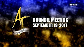 CITY COUNCIL MEETING  9192017