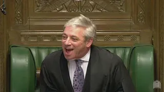 "Ooorder!"  Speaker of the House John Bercow tritt ab