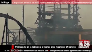 🔴Noticia - Un incendio en la India deja al menos once muertos y 64 heridos