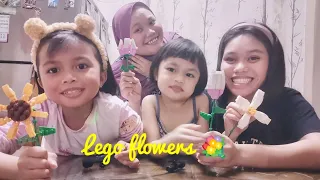 Lego Flower Bouquet (Unboxing + Building Process with my family) 💐 |Batrisyia Yasmin