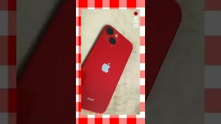 iPhone 13 unboxing (Product Red ❤️)..:)🍒🌿...#shorts #youtube #shortvideo #explore #trending #iphone