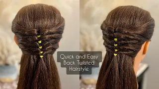 Easy Hairstyle for School Girls | Rubber band Hairdo |  Hairstyle for Medium Hair | Style with Sam