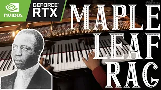 Scott Joplin - Maple Leaf Rag 1899: Concert Creator A.I. RTX Piano Performance View (Ragtime Piano)