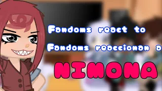 Fandoms react to Nimona! / Fandoms reaccionan a Nimona! || [1/6] [🇺🇸/🇪🇦]
