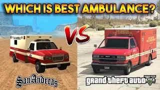 GTA 5 VS GTA SAN ANDREAS (WHICH IS BEST AMBULANCE?)