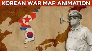 The Korean War: Every Day Map Animation