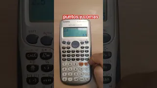 puntos y comas en la calculadora científica #casio