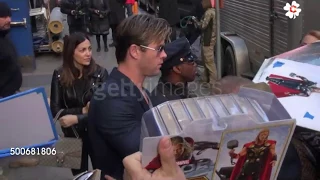 THOR | Chris hemsworth | giving autograph to fans