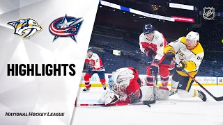 Predators @ Blue Jackets 2/20/21 | NHL Highlights