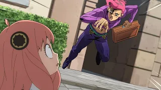 Anya meets doppio - doppio saves anya from truck - انيا تلتقي بدوبيو