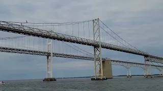 Under the Chesapeake Bay Bridge