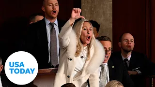 Marjorie Taylor Greene, Republicans boo Biden at State of the Union | USA TODAY