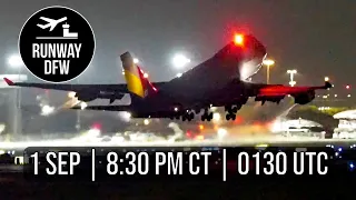🔴 LIVE DFW Airport plane spotting  ✈️  September 1, 2023 @ 8:30 pm CT