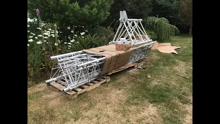 Heights 113 foot foot fold-over tower build