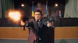 Zelensky shooting uzis meme