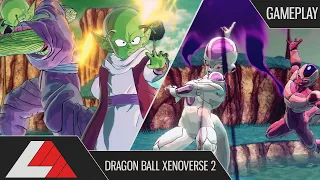 (TFS)Little Green & Big Green vs Frieza & Cooler! 2v2! Dragon Ball Xenoverse 2 (Gameplay)