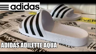 ADIDAS ADILETTE AQUA SLIDES $25 Watch Before You Buy!