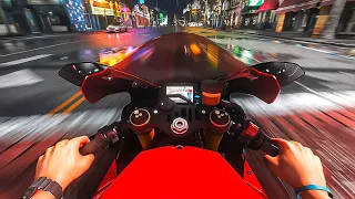 ⁴ᴷ⁶⁰ GTA 6 Motorcycle Gameplay Concept on RTX 4090 - Ultra Realistic Maxed-Out POV [4K 60FPS]