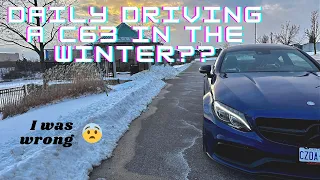 What I've learned daily driving my RWD C63s in the winter