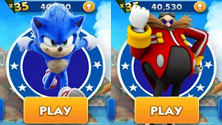 Sonic Dash vs Dr. Eggman Boss - Movie Sonic vs All Bosses Zazz Eggman - Al 61 Characters