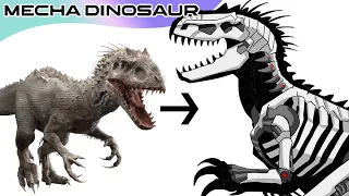 Creating Robot Dinosaurs Part 2: Indominus Rex | Jurassic World Fanart | Maxxive Jumpo