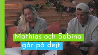 Bombnedslaget Sabina bjuder Mathias på en frukostdejt I Love Island Sverige 2018